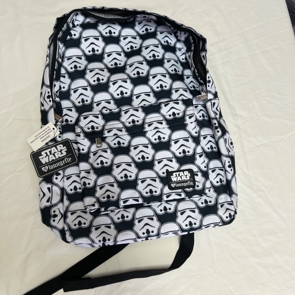 NWT *Authentic* LOUNGEFLY Disney Star Wars Stormtroopers Print Backpack - Picture 12 of 12